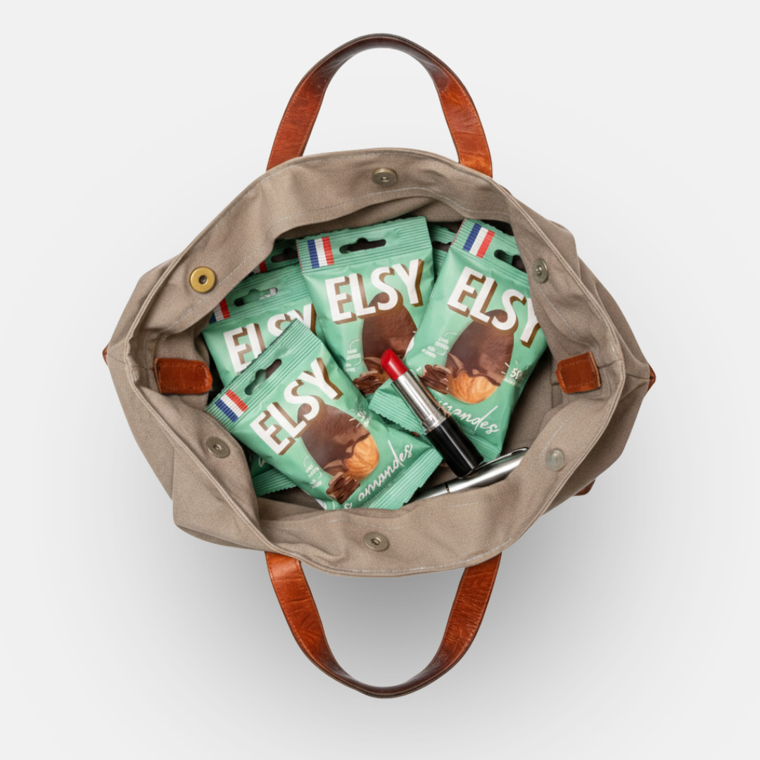 Amandes finement torréfiées enrobées de Chocolat - 35g