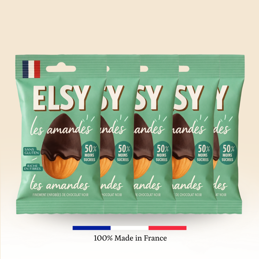 Amandes finement torréfiées enrobées de Chocolat - 5x35g