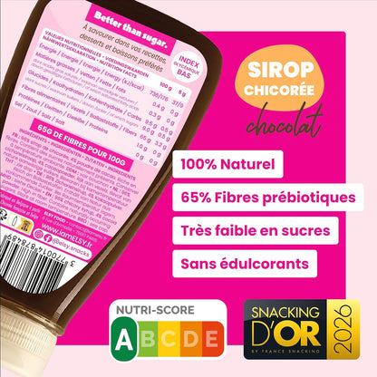 L'incroyable Sirop de Chicorée Elsy Chocolat (3 flacons de 350g)