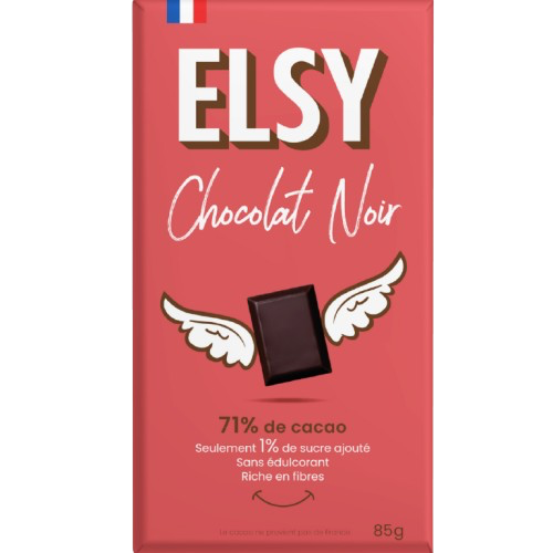 Tablette de Chocolat noir riche en fibres