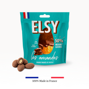 Amandes finement torréfiées enrobées de chocolat (3 sachets de 75g)