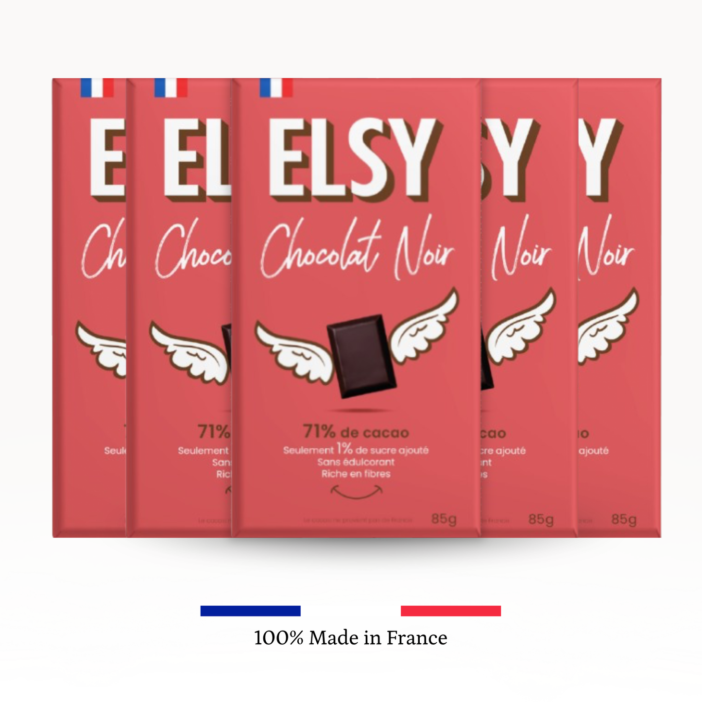 Tablette de Chocolat noir riche en fibres