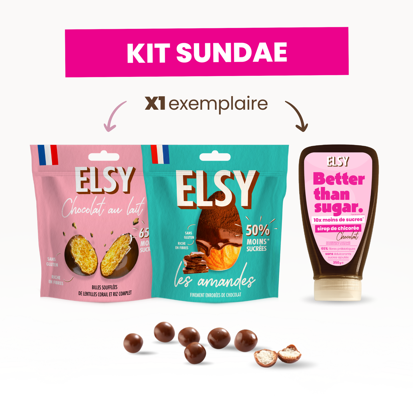 Kit Sundae Elsy Moins sucré plus gourmand