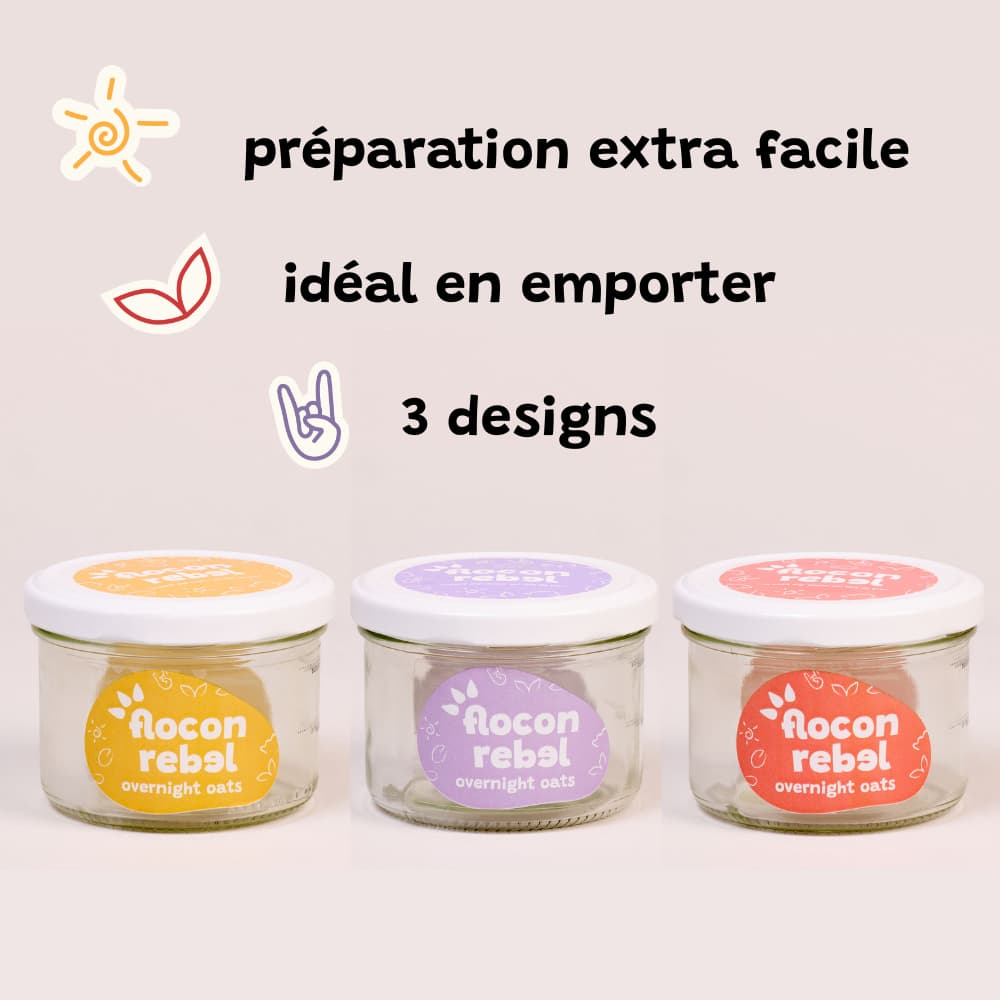 Avantages du bocal en verre réutilisable Flocon Rebel
